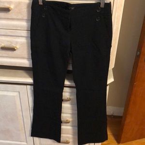 Black dress pants with buttons